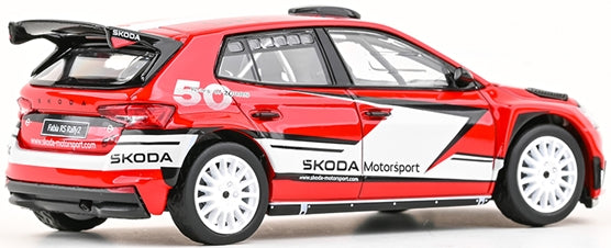 Skoda Fabia IV RS Rally2 2022 Skoda Motorsport Design 2024 200RS 1:43 Abrex Model (view 2)