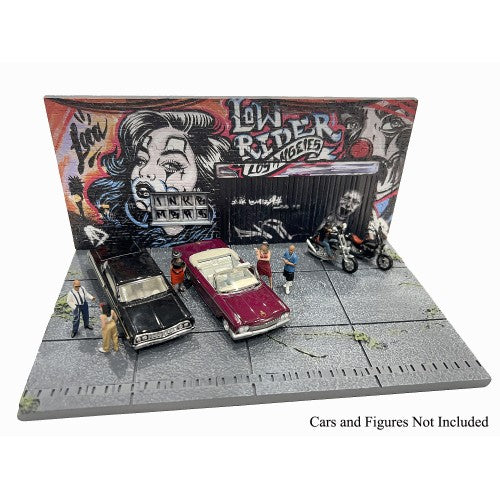 1:64 AMERICAN DIORAMA Street Art Diorama - LA Lowrider AD-2423