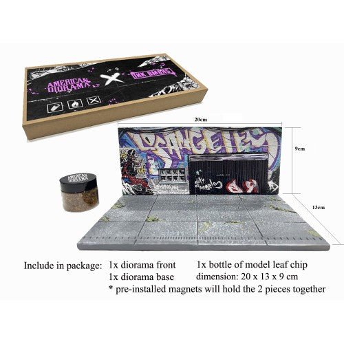 American Diorama Street Art Diorama – LA Graffiti 1:64 Scale Display Set (AD-2424)
