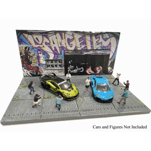 1:64 AMERICAN DIORAMA Street Art Diorama - LA Graffiti AD-2424