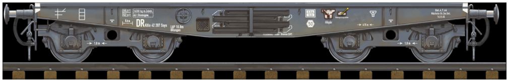Available To Order – German Railway Schwerer Platformwagen Tyme SSYS 1:35 AK Interactive Model (AKI 35501)