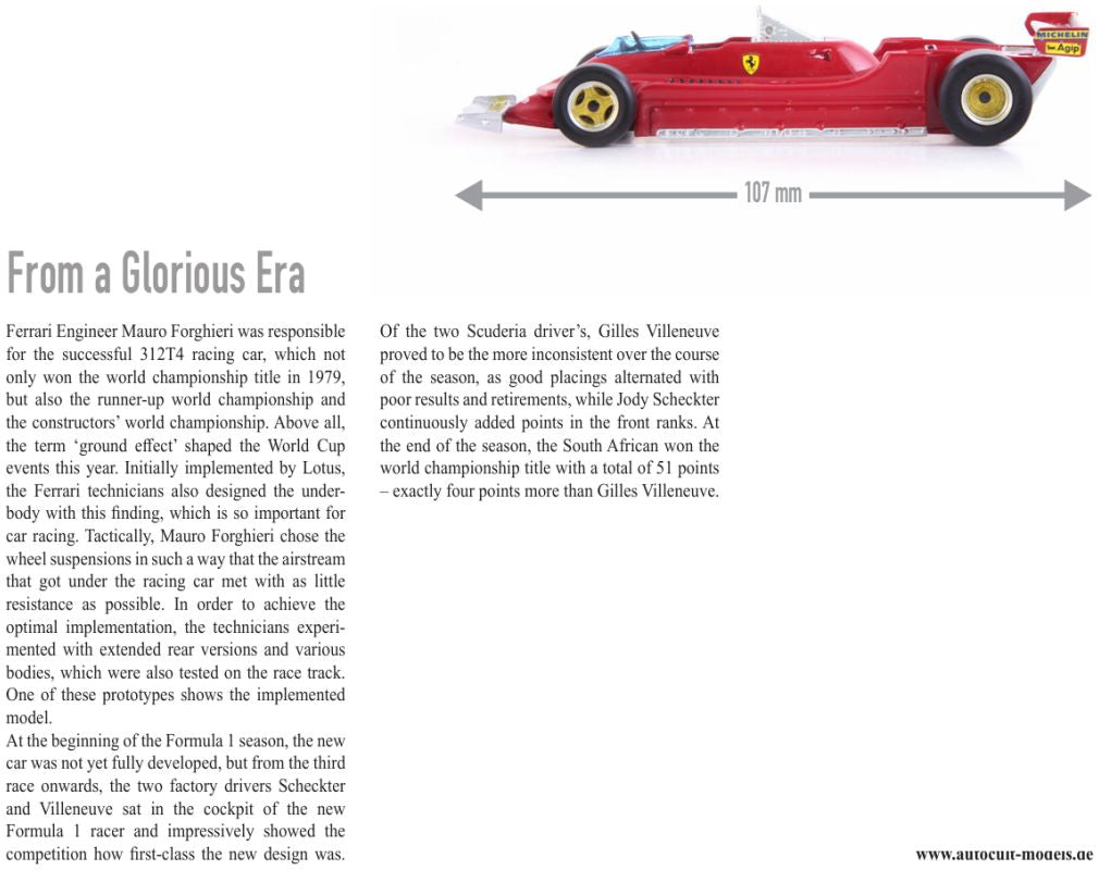 Available To Order – Ferrari 312 T4A Red 1:43 (ATC 07030)