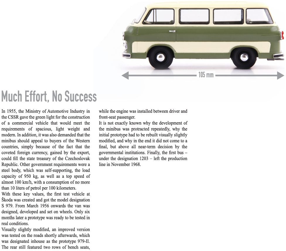 Available to Order – Skoda 979-II Ivory/Light Green 1:43 (ATC 08021)