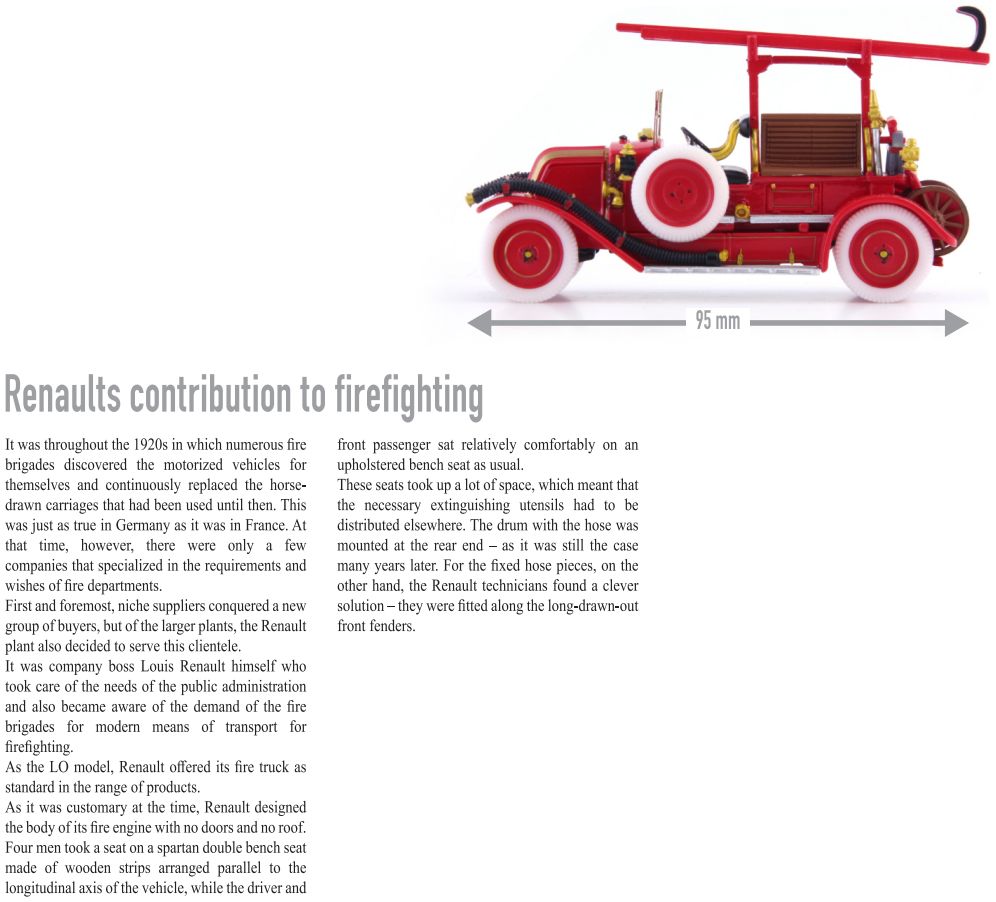 Available to Order – Renault Type LO Camion Pompier Red 1:43 (ATC 12019)