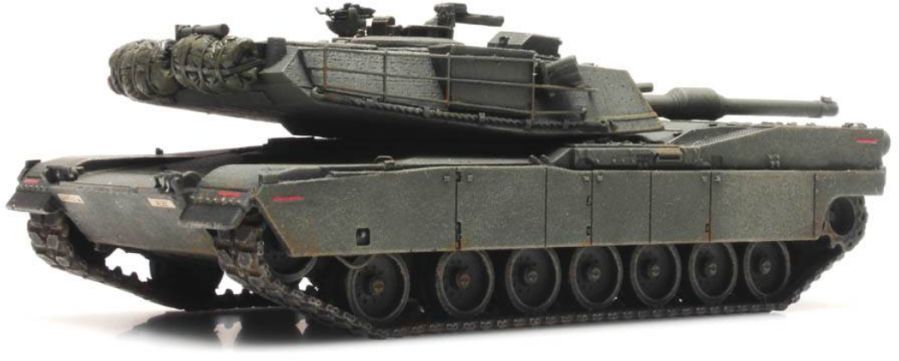 US M1 Abrams Green Train Load 1:87 Ready-Made, Painted 1:87 Artitec Model (view 2)