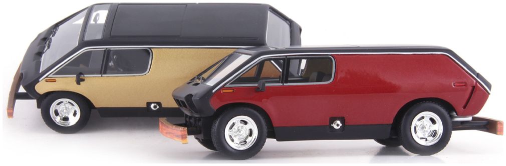 Available To Order – Brubaker Box Van Gold Black 1:43 (AVE 60141)