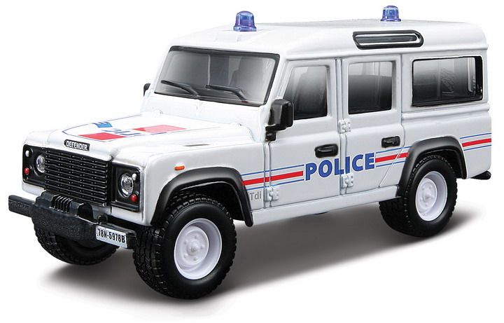 Available To Order – Land Rover Defender 110 - Police 1:50 Bburago Model (BUR 32003)