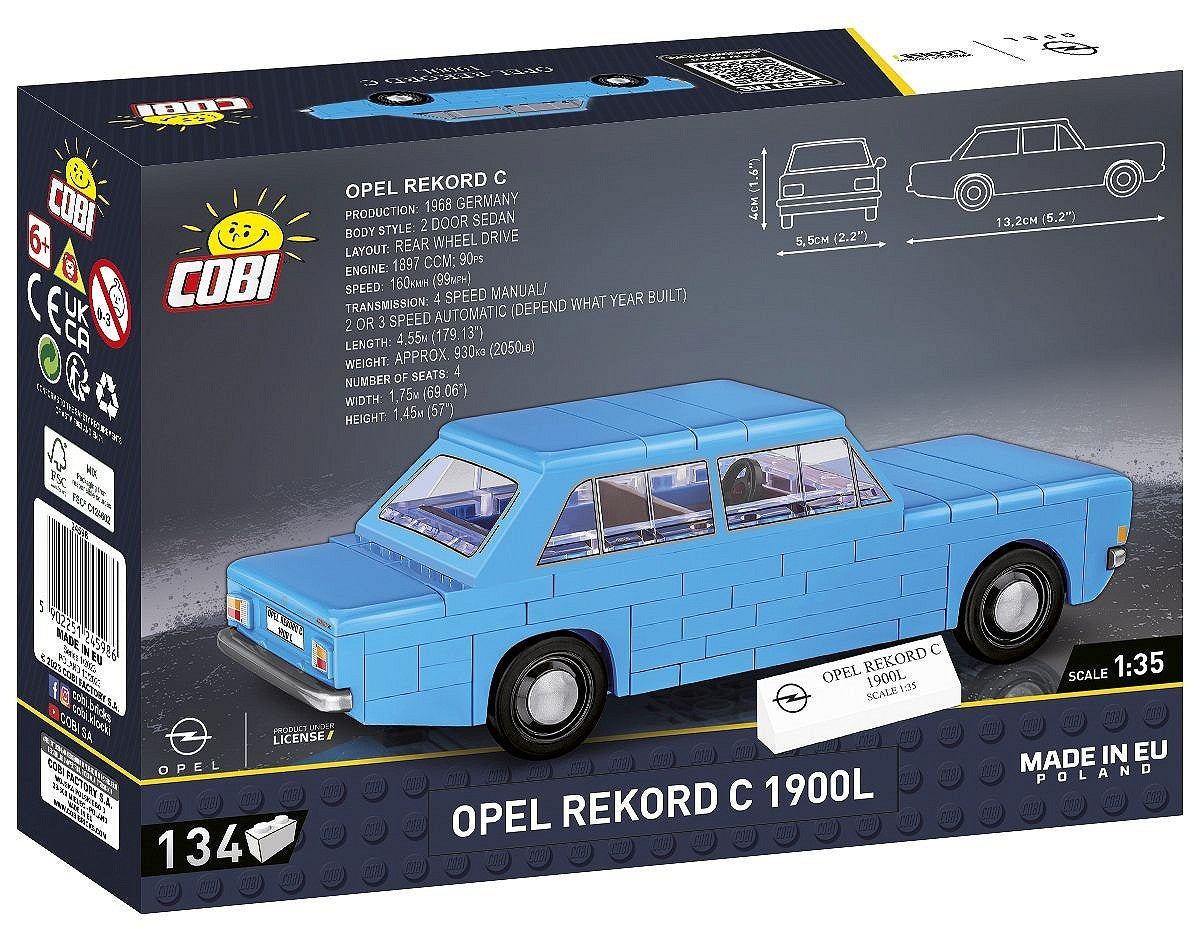 Opel Rekord C 1900L (134 Pcs) Cobi Model (view 6)