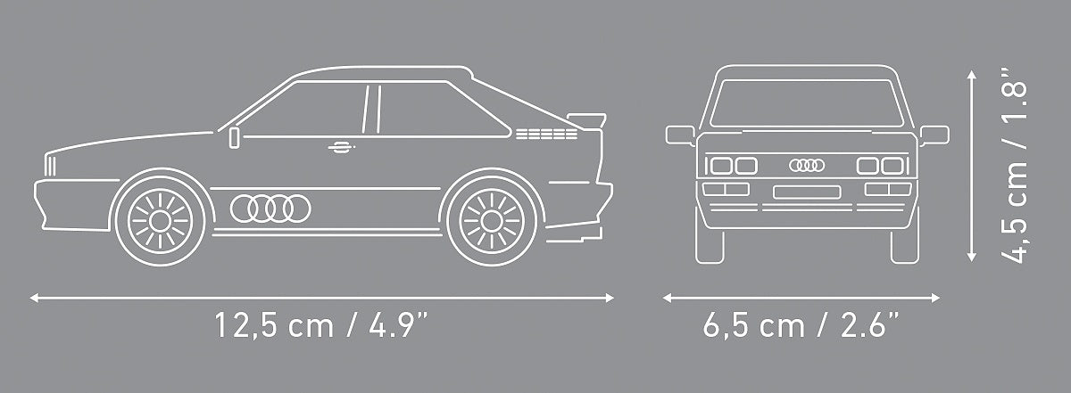 Audi Quattro Red (88 Pcs) Cobi Model (view 6)