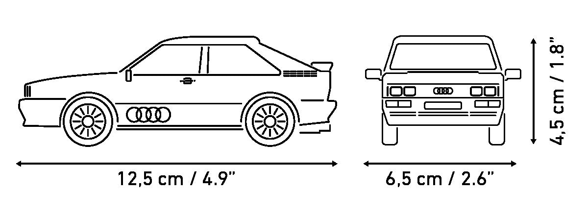 Audi Quattro White (88 Pcs) Cobi Model (view 6)