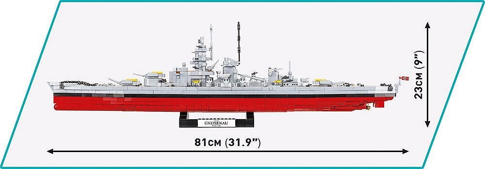 Battleship Gneisenau WWII (2417 pcs) Cobi Model (view 6)