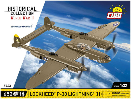Available to Order – Lockheed P-38 Lightning (H) WWII Cobi Model (COB 5763)