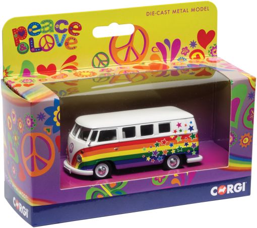 Available to Order – Volkswagen Campervan 'Peace Love and Wishes' 1:43 (COR 02731CC)