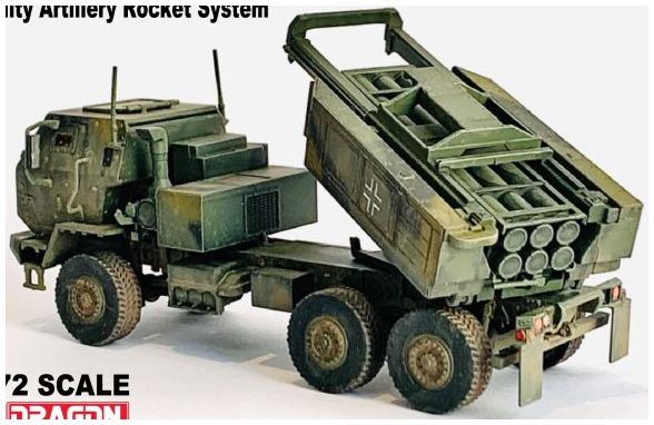 Ukrainian M142 High Mobility Artillery Rocket System 1:72 – diecast model (view 2)