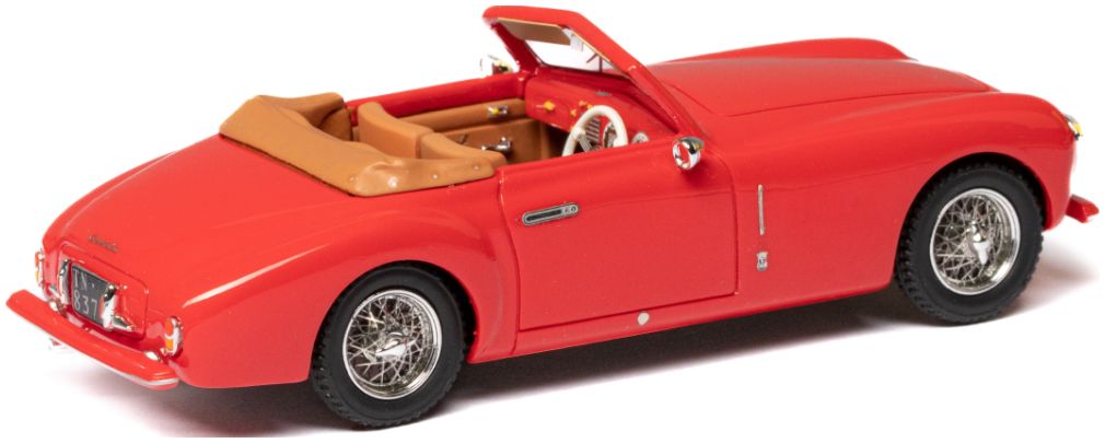 Cisitalia 202 SC Cabriolet by Pinin Farina Top Down Red 1947 1:43 – diecast model (view 2)