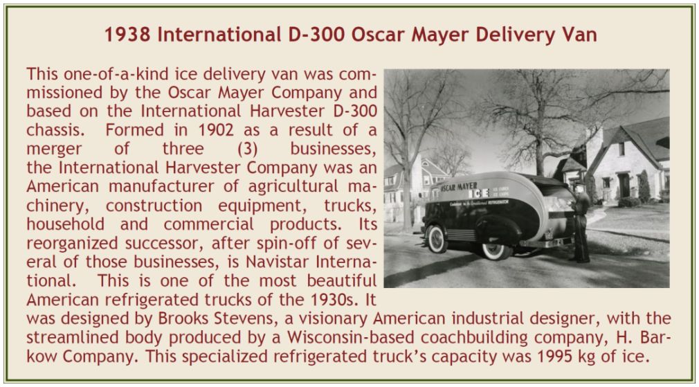 International D-300 Oscar Mayer Delivery Van w/Open Rear Door Brown/Orange 1938 1:43 – diecast model (view 3)