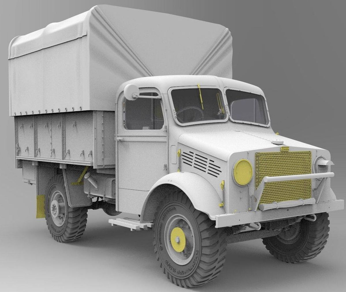 Available To Order – British GS Truck 30cwt 4x2 Bedford OXD (Metal Cargo Body) 1:35 Gecko Models (GEC 350096)