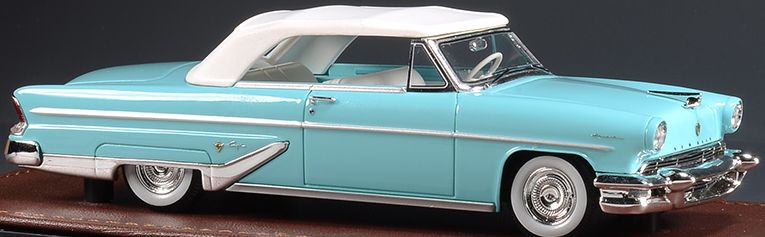 Available to Order – Lincoln Capri Convertible Taos Turquoise Closed Top 1955 1:43 (GLM 101902)