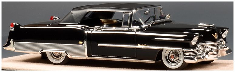 Cadillac Eldorado Black Convertible Closed Roof 1954 1:43 – diecast model (view 3)