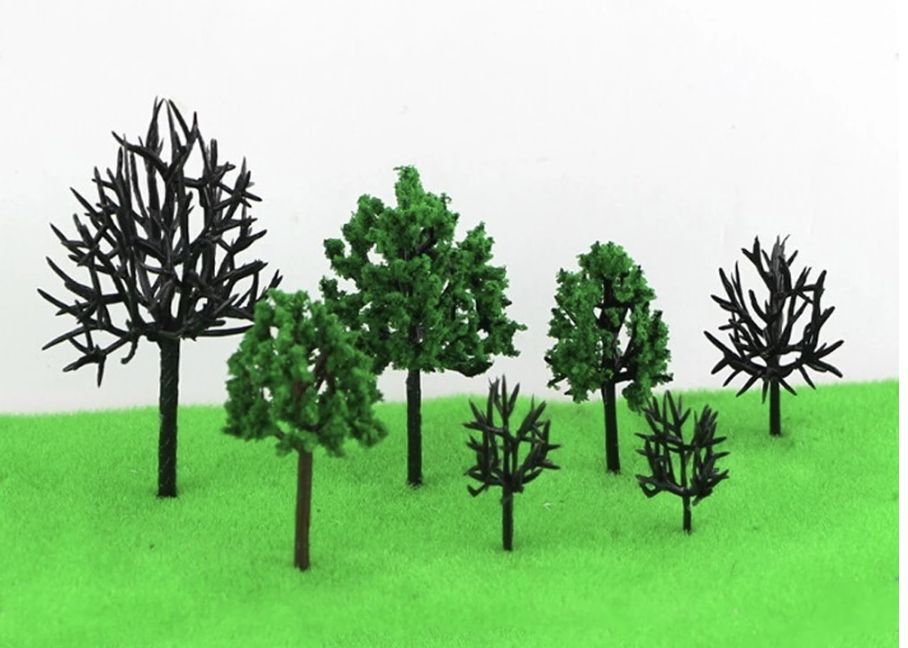 Plastic Tree Armatures 5's Black 8cm 8CM GM Model Supplies Model (view 2)