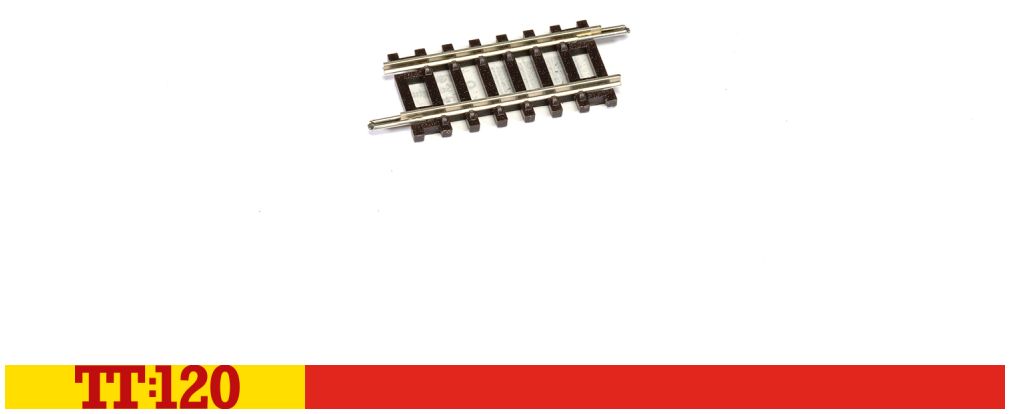 Available To Order – Quarter Straight Track 1:120 Hornby Model (HOR TT8011)