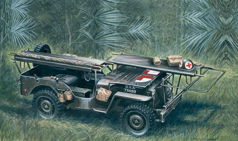 Available To Order – Ambulance Jeep 1:4 Ton. 4x4 1:35 Italeri Plastic Kits Model (ITA 326)