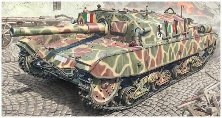 Semovente M43 da 105/25 Bassotto 1:35 Italeri Plastic Kits Model (view 2)