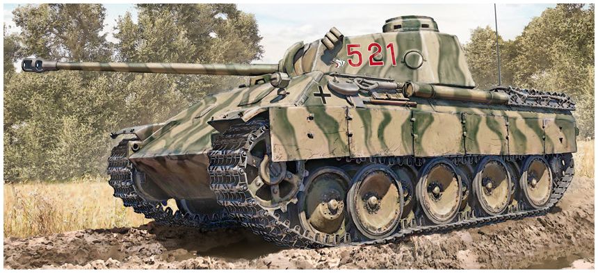 Pz. Kpfw. V Panther Ausf. D 1:35 Italeri Plastic Kits Model (view 2)