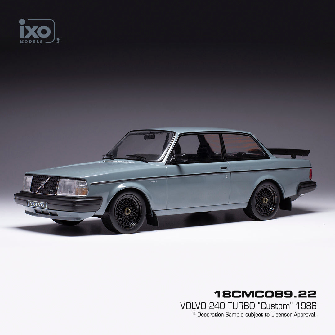 Available to Order – Volvo 240 Turbo Custom Grey 1986 1:18 (IXO 18CMC089)