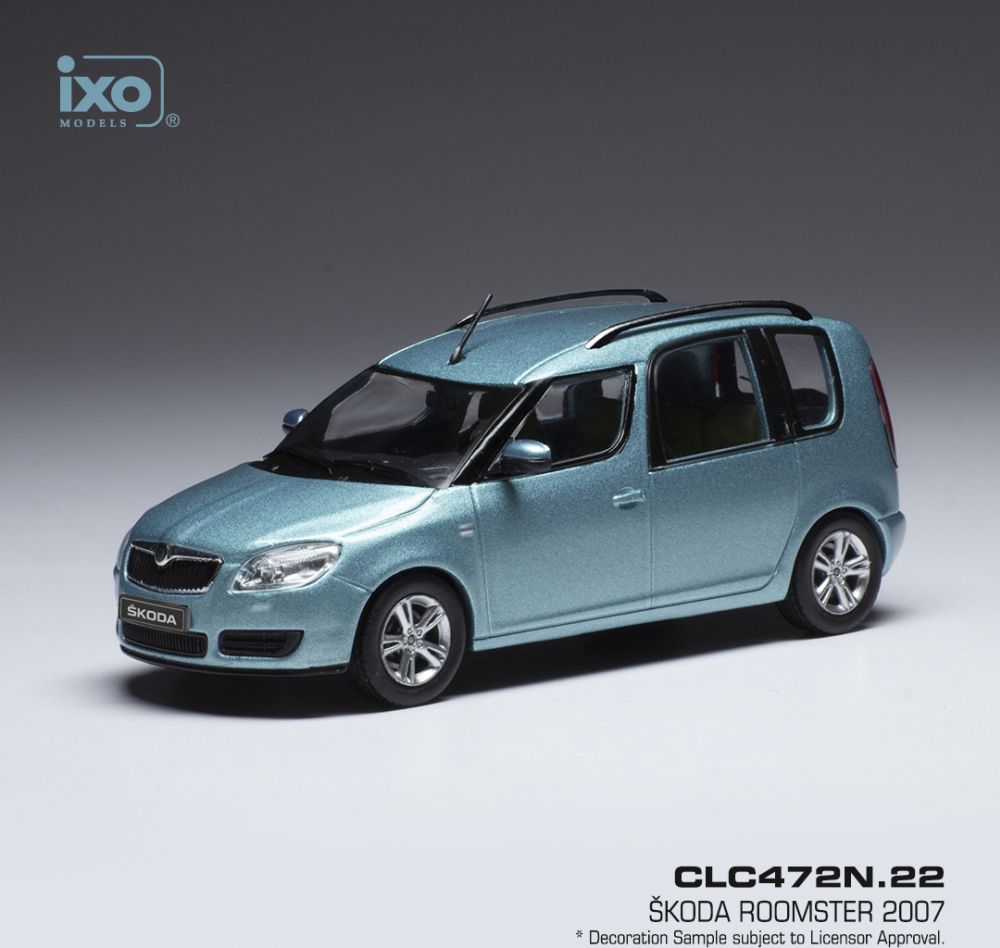 Available To Order – Skoda Roomster Metallic Light Blue 2007 1:43 IXO Model (IXO CLC472)