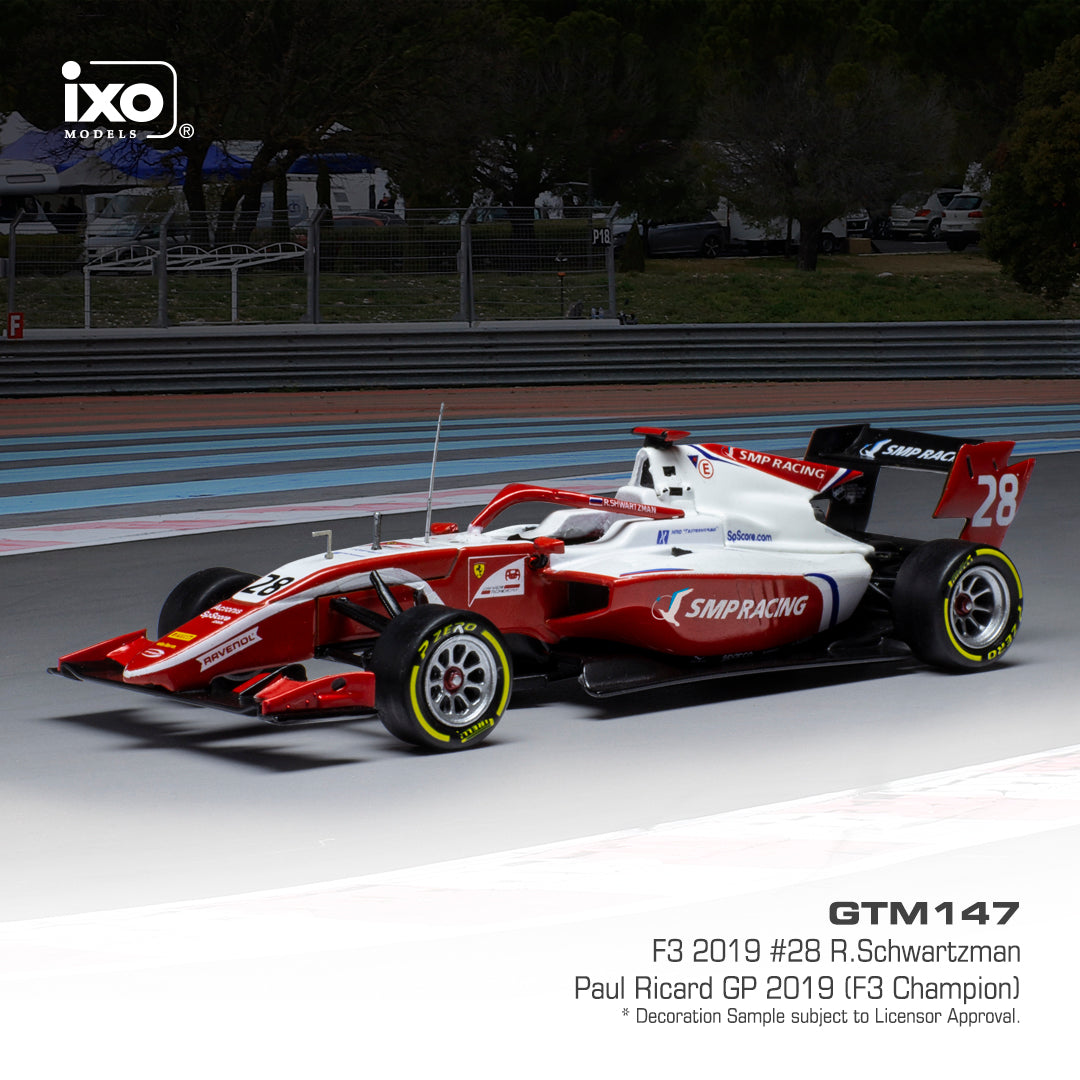 Available To Order – Dallara F3 28 F3 Circuit Paul Ricard 2019 R.Schwartzman 1:43 IXO Model (IXO GTM147)