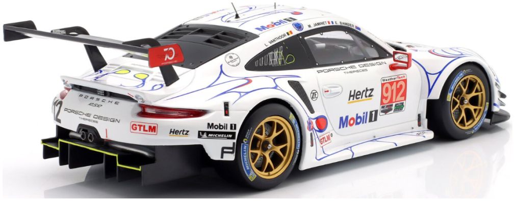 Available To Order – Porsche 911 (991) RSR #912 Petit Le Mans 2018 Porsche GT Team Bamber/Vanthoor/Jami 1:18 IXO Model (IXO LEGT18011)