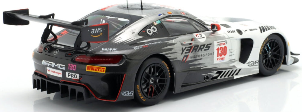 Available To Order – Mercedes AMG GT3 Evo #130 24h Spa 2024 Aron/Juncadella/Vesti 1:18 IXO Model (IXO LEGT1824SPA130)