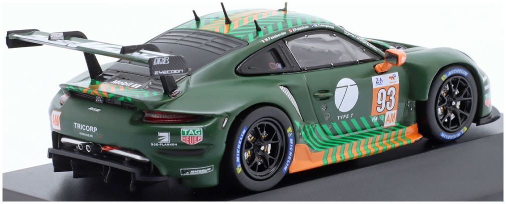 Available To Order – Porsche 911 RSR #93 Proton Competition Fassbender/Campbell/Robichon 1:43 IXO Model (IXO LEGT4323006)