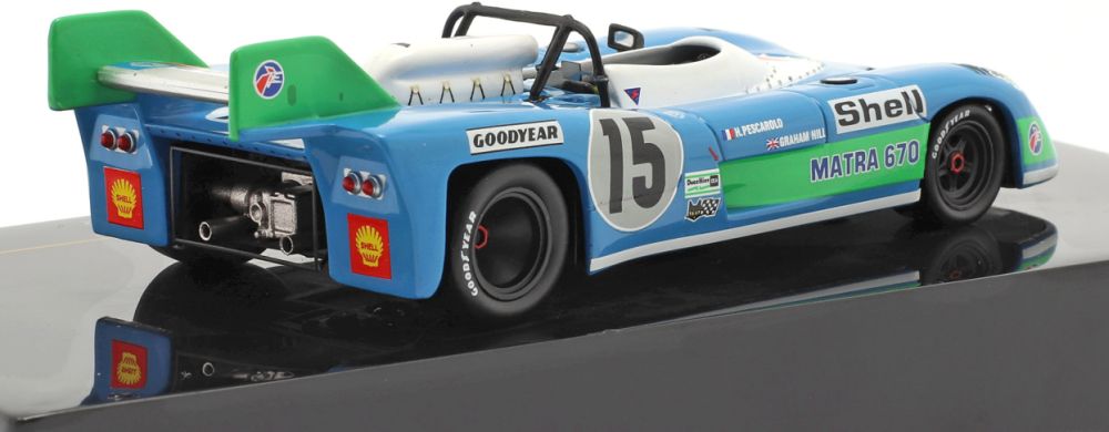 Available To Order – Matra MS670 #15 Winner 24h Le Mans 1972 Pescarolo/Hill 1:43 IXO Model (IXO LM1972)