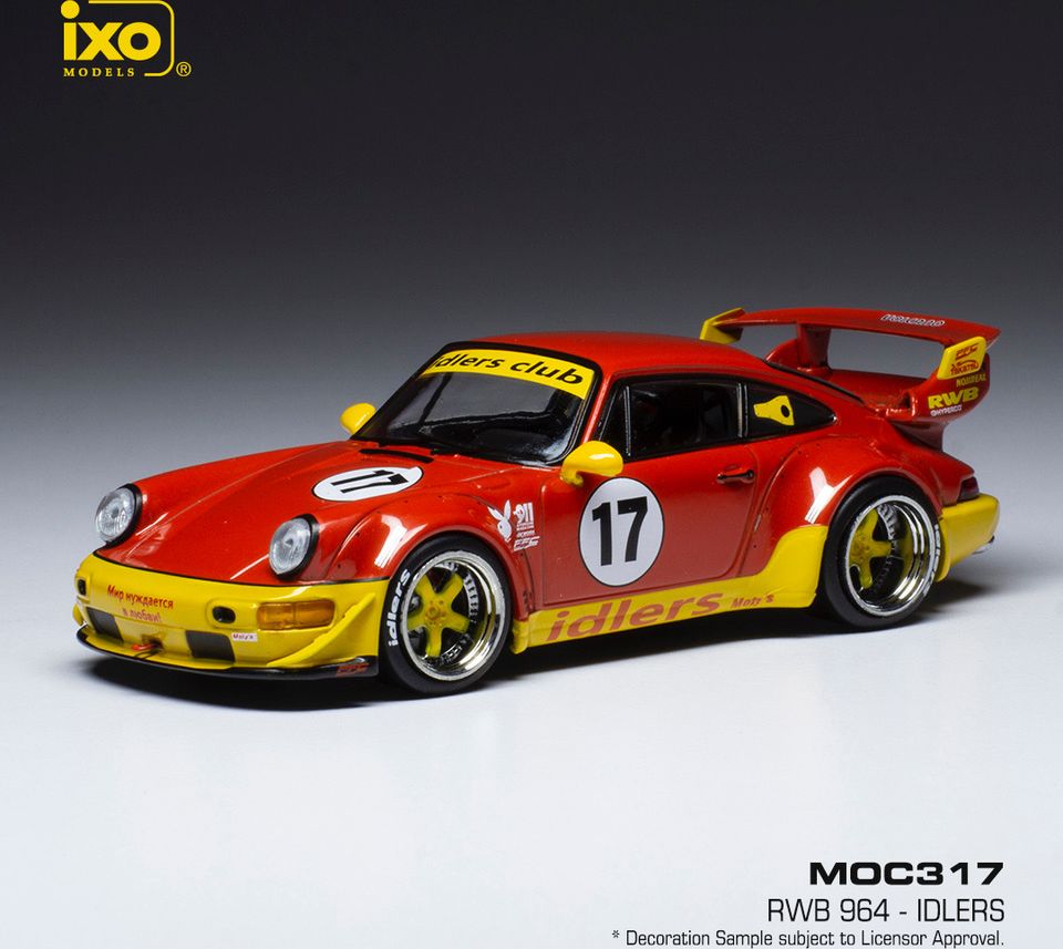 Available To Order – Porsche RWB 964 Idlers Basis 911 (964) #17 1:43 IXO Model (IXO MOC317)