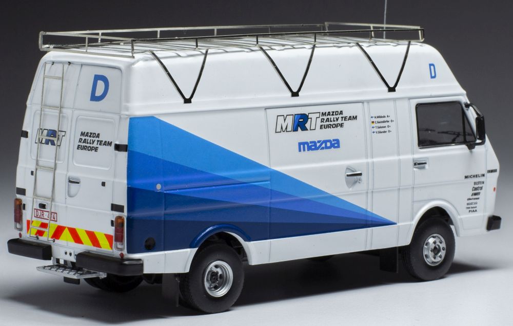 Available To Order – VW LT35 LWB Mazda Rally Team Europe Mazda 1989 Rally Assistance Van 1:43 IXO Model (IXO RAC375X)