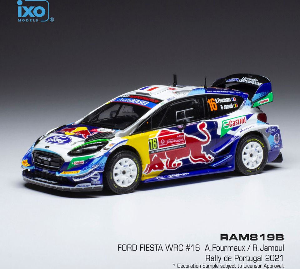 Available To Order – Ford Fiesta #16 WRC Rally Portugal 2021 WRC A.Fourmaux/R.Jamoul 1:43 IXO Model (IXO RAM819B)