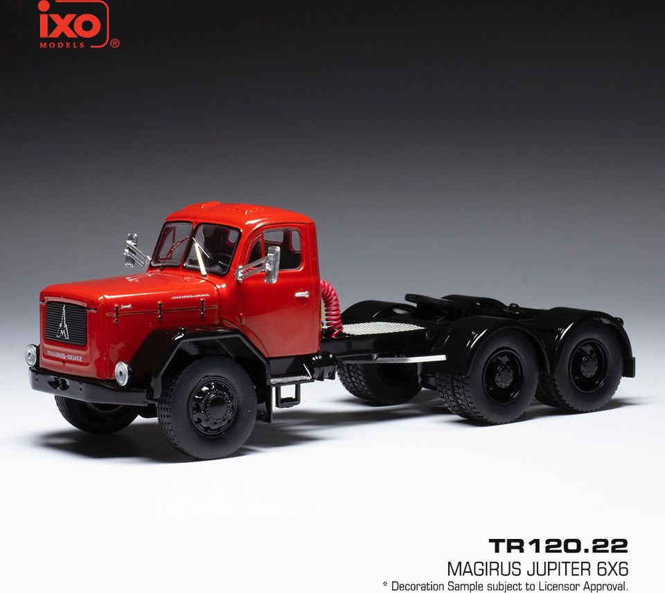 Available To Order – Magirus Jupiter 6x6 Red 1:43 IXO Model (IXO TR120)