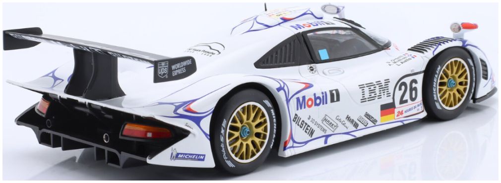 Available To Order – Porsche 911 GT1 #26 Winner 24h Le Mans 1998 McNish/Aiello/Ortelli Joest 1:18 IXO Model (IXO W18029001)