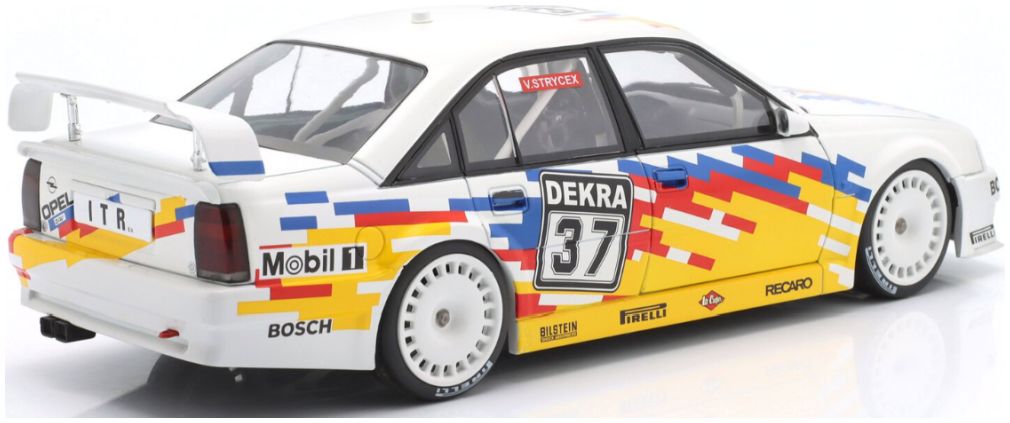 Available To Order – Opel Omega Evo 500 #37 DTM 1991 Volker Strycek 'Pommes Design' 1:18 IXO Model (IXO W18045002)