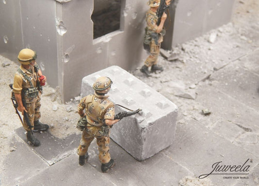 Available To Order – Checkpoint Road Block; 4x 1:35 (JUW 23410)