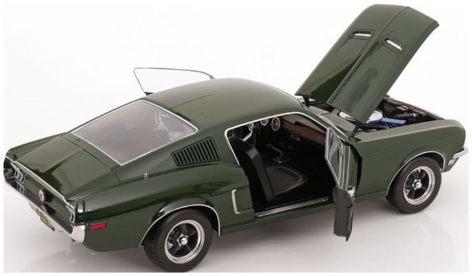 Available To Order – Ford Mustang GT Fastback Dark Green 'Bullitt Look-a-Like' 1:12 (KKS DC120221)