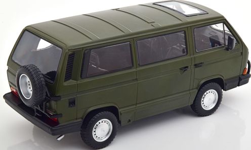 Available To Order – VW Bus T3 Syncro 1987 Matt Olive 1:18 (KKS DC180963)