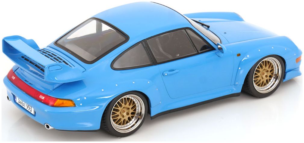 Available To Order – Porsche 911 (993) GT2 1996 BBS Rims Light Blue 1:18 (KKS DC181423B)