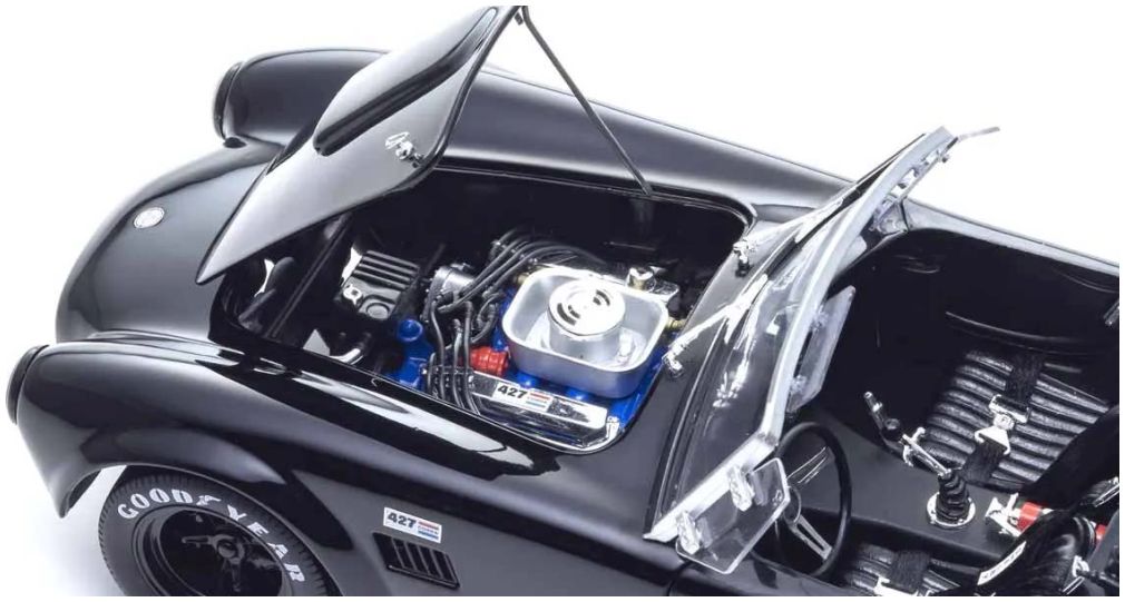 Available to Order – Shelby Cobra 427 S/C Spider 1962 Black 1:18 (KYO 08047BK)