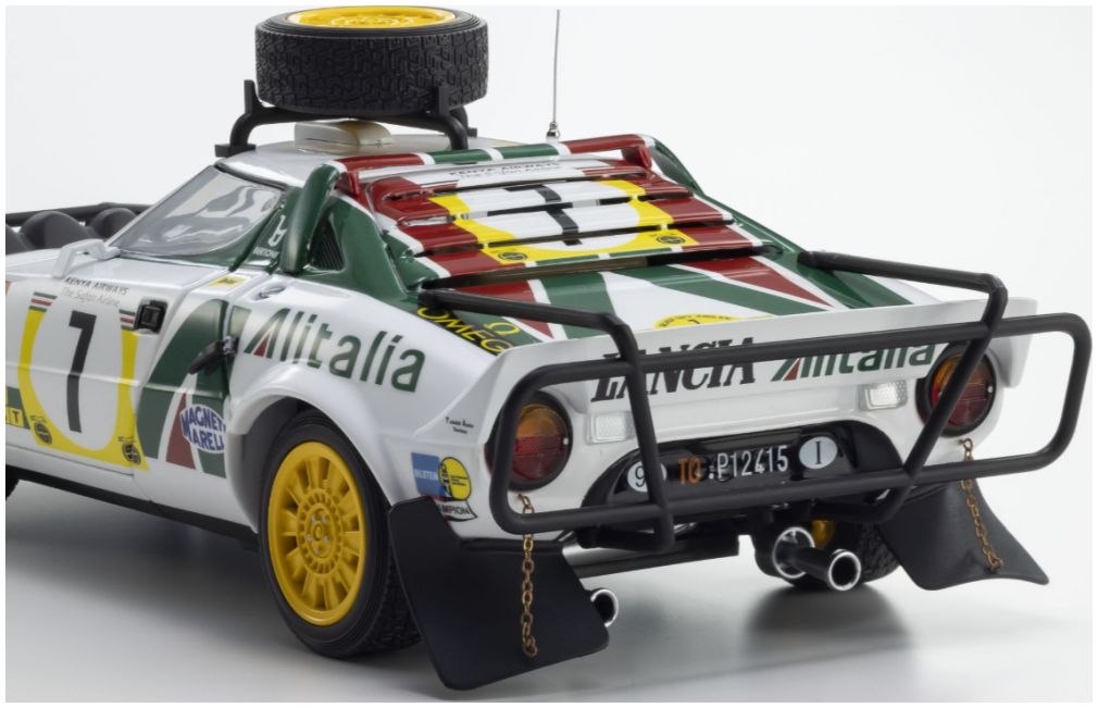 Available To Order – Lancia Stratos HF S.Munari 3rd Safari Rally 1977 Nr.7 1:18 Kyosho Model (KYO 08130G)