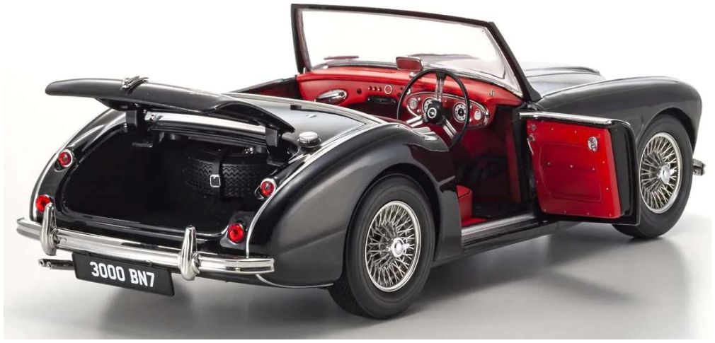 Available to Order – Austin Healey 3000 BN7 Black 1:18 (KYO 08149BK)