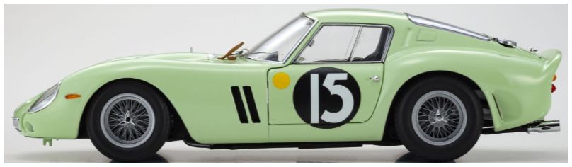 Available to Order – Ferrari 250 GTO Goodwood Tourist Trophy 1962 #15 1:18 (KYO 08438C)