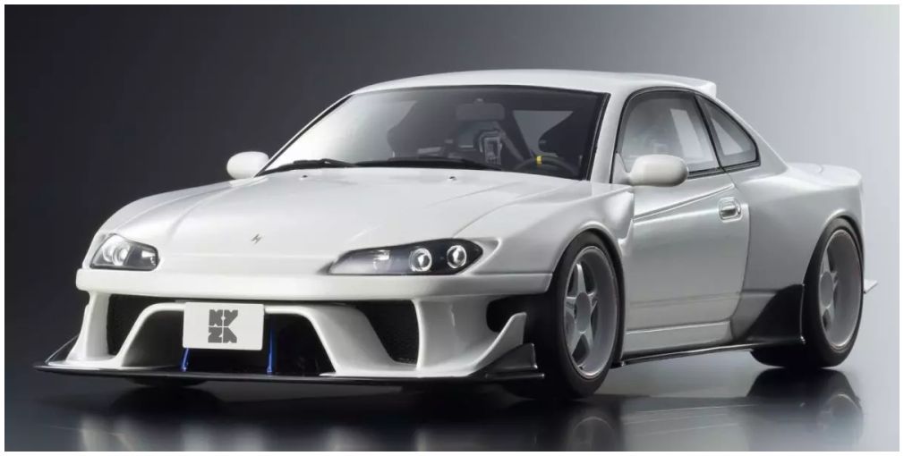 Samurai Collection Nissan Silvia S15 Khyzyl Saleem White 1:18 Kyosho Model (view 6)